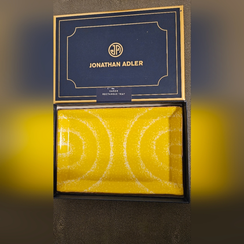 Jonathan Adler Vapor Tray With Gold Trim
